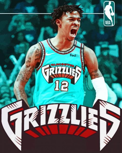 Memphis Grizzlies Player Poster Diamond Painting