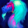 Neon Dragon Art Diamond Painting