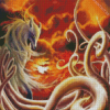 Nine Tailed Fox Diamond Painting