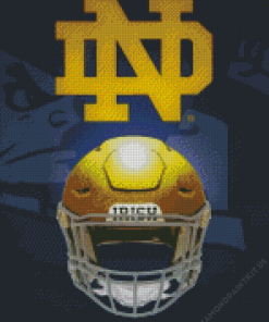 Notre Dame Football Helmet Diamond Painting