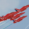 RAF Red Arrows Show Diamond Painting
