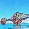 Colorful Forth Bridge Diamond Painting