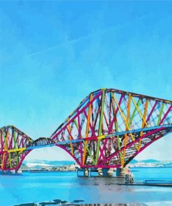 Colorful Forth Bridge Diamond Painting