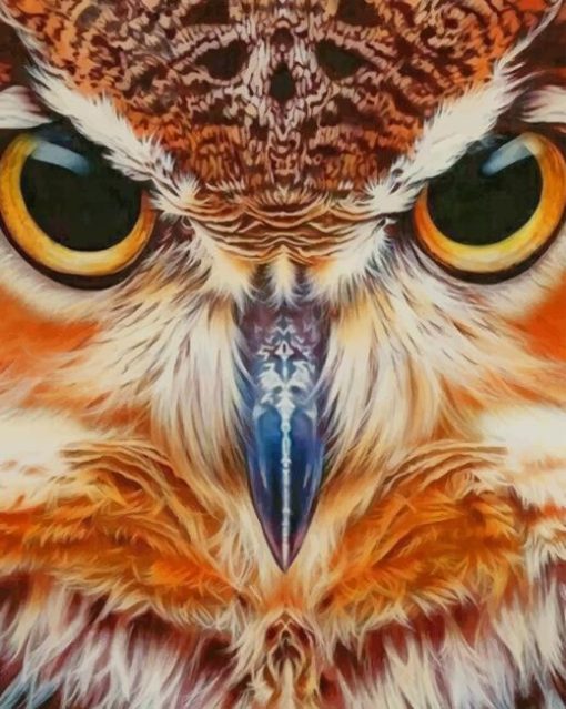 Fierce Owl Diamond Painting