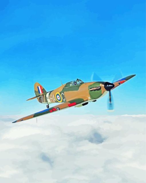 Hawker Hurricane Jet Diamond Painting