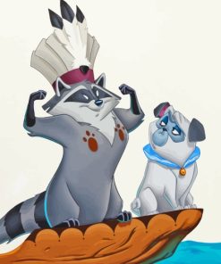 Meeko And Percy Diamond Painting