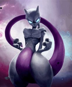 Mewtwo Pokemon Species Diamond Painting