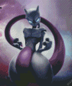 Mewtwo Pokemon Species Diamond Painting