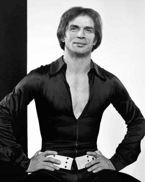 Monochrome Rudolf Nureyev Diamond Painting