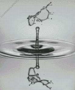 Monochrome Water Drop Diamond Painting