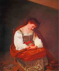 Penitent Magdalene Caravaggio Diamond Painting