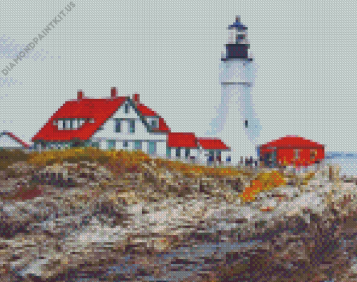 Portland Head Lighthouse Diamond Painting