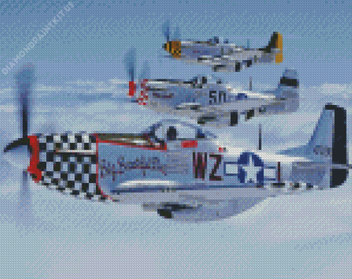 Racing Mustang P51 Diamond Painting