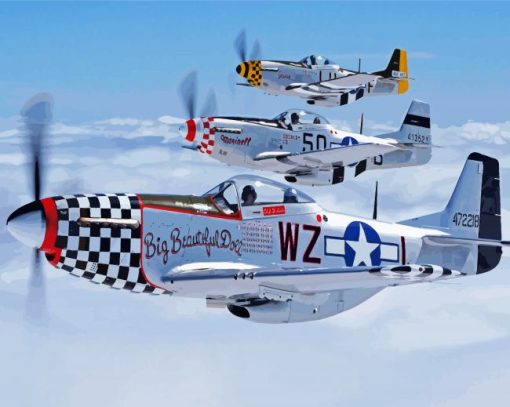 Racing Mustang P51 Diamond Painting