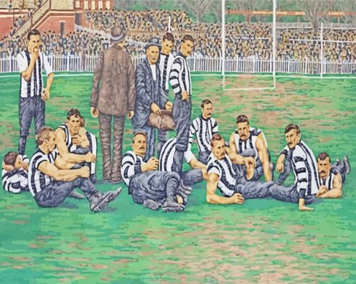 Collingwood Fc Art Diamond Painting