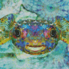 Colorful Puffer Fish Diamond Painting