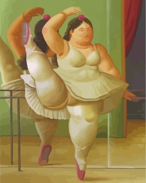 Fat Ballerina Dancer Diamond Painting