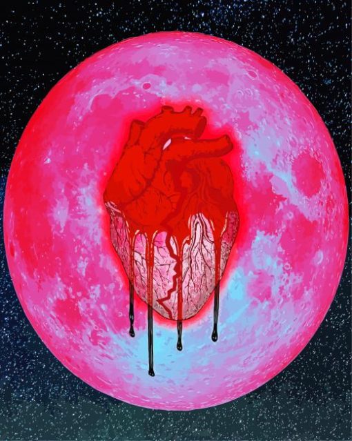 Heartbreak On Full Moon Diamond Painting