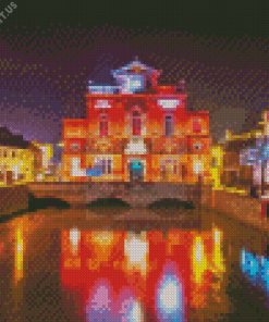 Colorful Newry Town Hall Diamond Painting