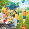 Family Picnic In The Park Diamond Painting