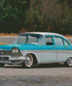 1958 Plymouth Car Diamond Painting