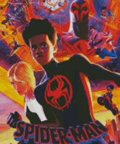 Across The Spider Verse Poster Diamond Painting