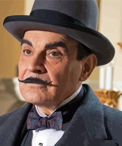 Agatha Christie Hercule Poirot Diamond Painting