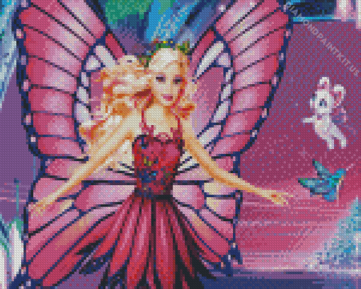 Barbie Mariposa Diamond Painting