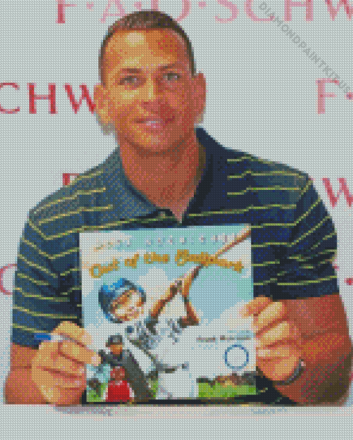 Baseballer Alex Rodriguez Diamond Painting