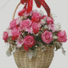Basket Of Roses Diamond Painting