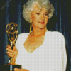 Bea Arthur With Emmy Awards Diamond Painting