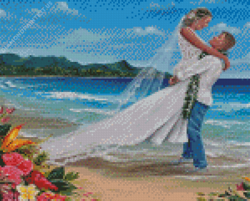 Beach Wedding Diamond Painting