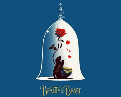 Beauty And The Beast Enchanted Rose Diamond Painting