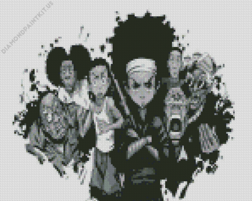 Black And White Boondocks Diamond Painting