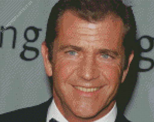 Blue Eyed Mel Gibson Diamond Painting