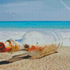 Bottle on Beach Diamond Painting