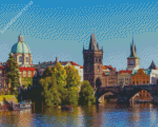 Bridge Tower Prague Diamond Painting