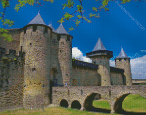 Carcassonne Counts Castle Diamond Painting
