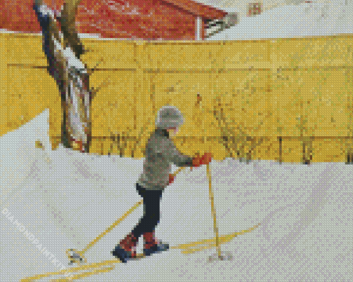 Carl Larsson The Skier Diamond Painting