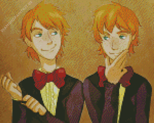 Cartoon Weasley Twin Diamond Painting