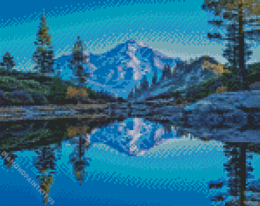 Cascade Range Reflection Diamond Painting