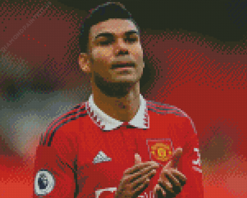 Casemiro Football Player Diamond Painting