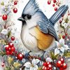 Christmas Bird Diamond Painting