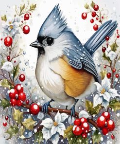 Christmas Bird Diamond Painting