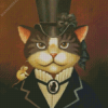 Classy Cat In Hat Diamond Painting