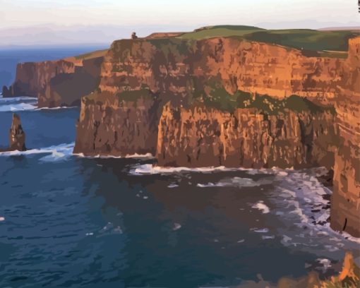 Cliffs of Moher Ireland Coastline Diamond Painting