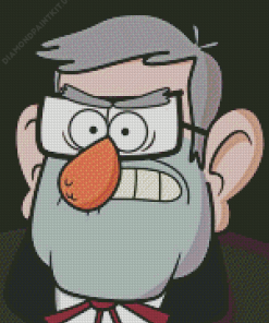 Close Up Grunkle Stan Diamond Painting