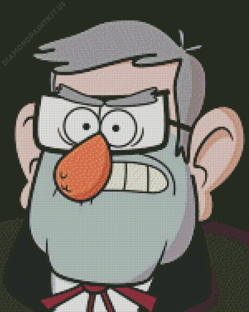 Close Up Grunkle Stan Diamond Painting