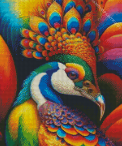 Colorful Peacock Diamond Painting