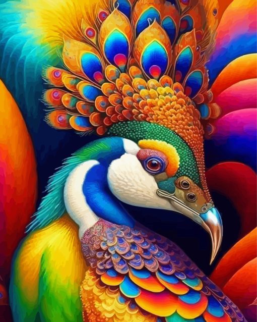 Colorful Peacock Diamond Painting